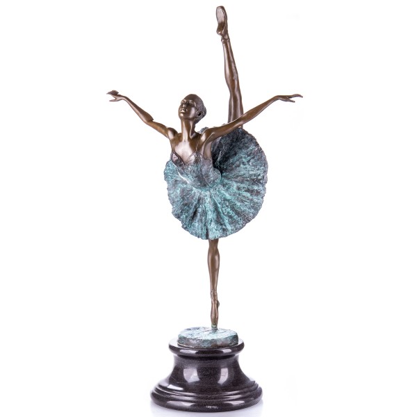 Farbige Bronzefigur Ballerina YB282