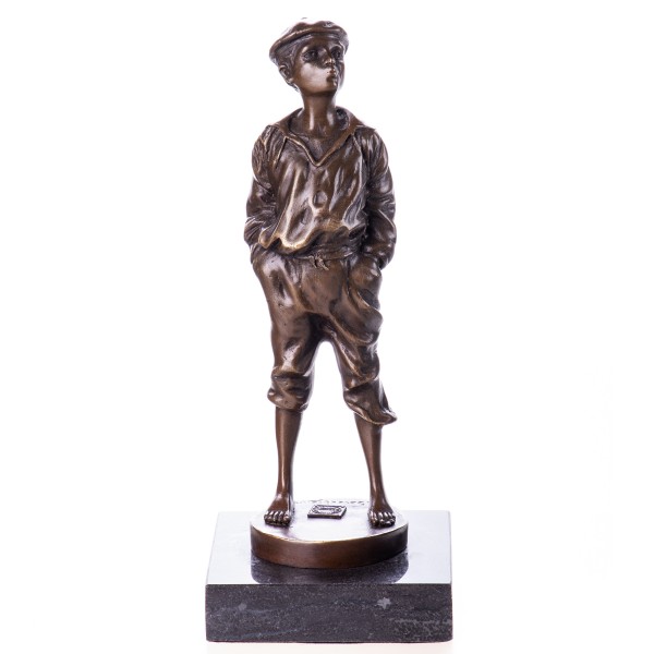 Bronzefigur Pfeifender Junge "Mousse Siffleur" nach V.Szczeblewski BT290