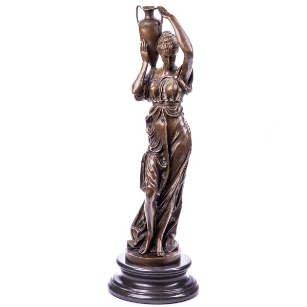 Bronzefigur Frau mit Amphore YB384