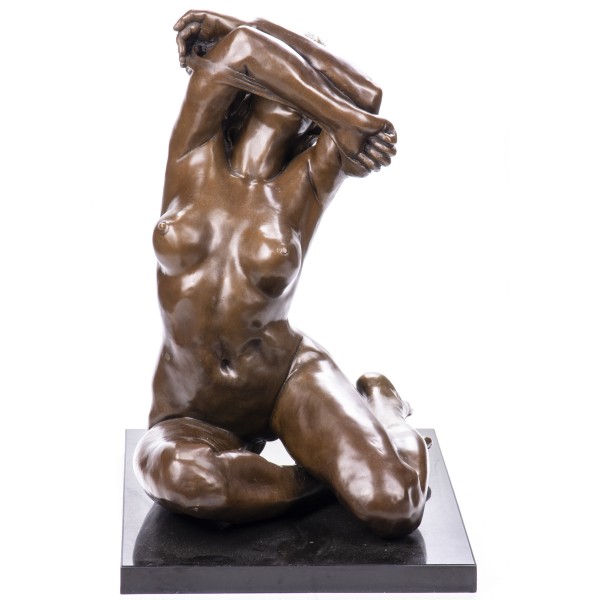 Erotische Bronzefigur Weiblicher Akt YB540