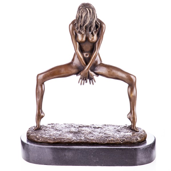 Erotische Bronzefigur Weiblicher Akt YB138