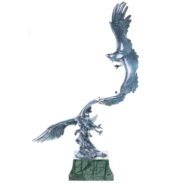 Bronzefigur 2 Adler BT884