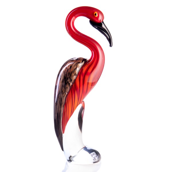 Murano-Stil Glas Kranich Flamingo GL215