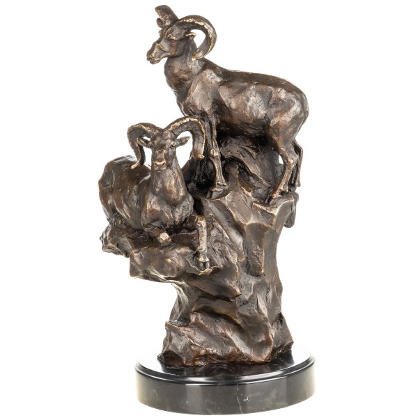 Bronzefigur Steinböcke YB1000