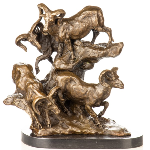 Bronzefigur Steinböcke YB886