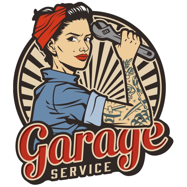 Geprägtes Blechschild Garage MP112