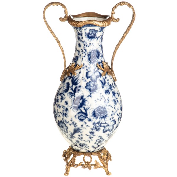 Porzellan mit Bronze Vase HM6484