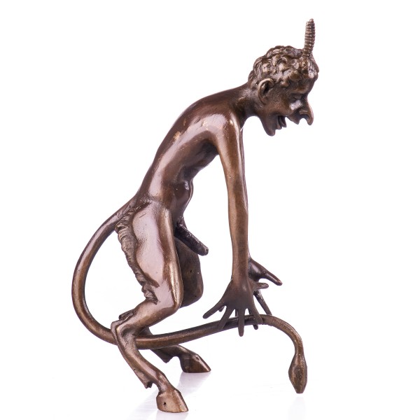 Bronzefigur Wiener Art Nackter Teufel YB241