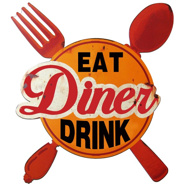 Geprägtes Blechschild Diner Eat Drink MP110