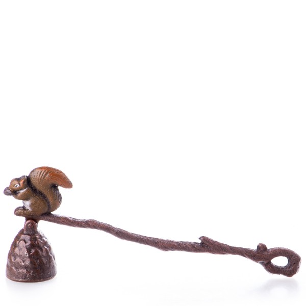 Gusseisen Kerzenlöscher mit Eichhörnchen GU123