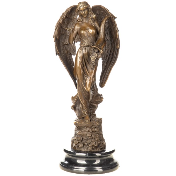 Maythologische Bronzefigur Fortuna Engel BT919