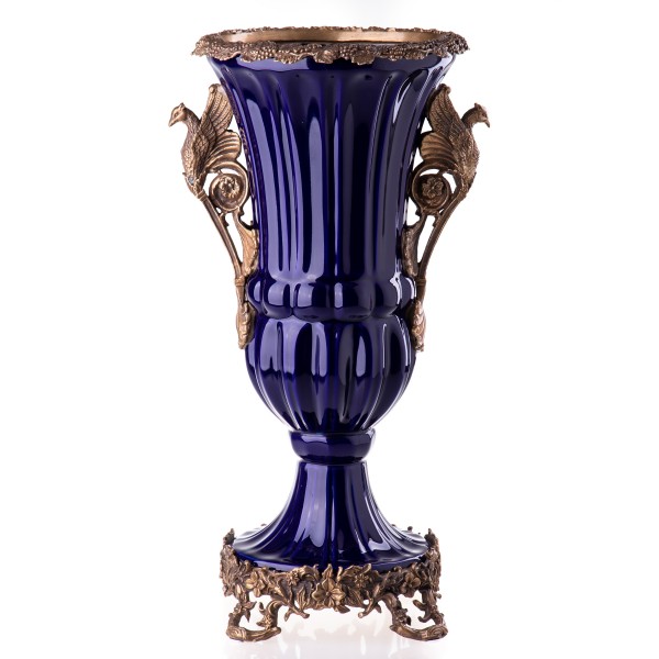 Porzellan mit Bronze Vase HM5999