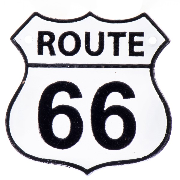 Gusseisen Schild Route 66 GU085