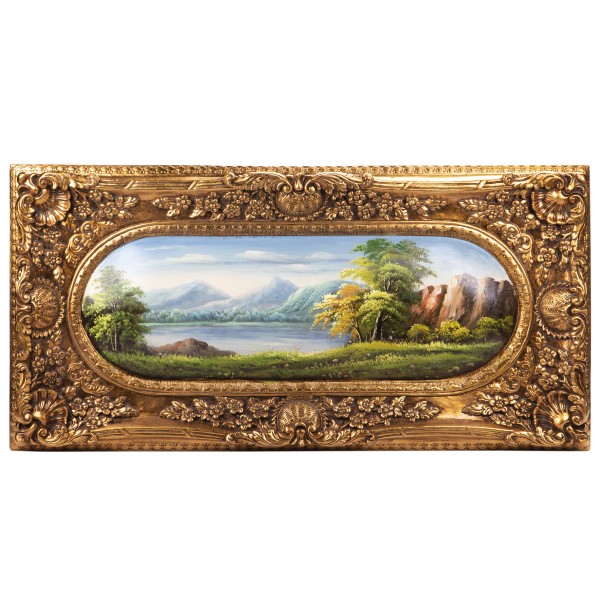Wandornament aus Polyresin mit Gemälde LT136