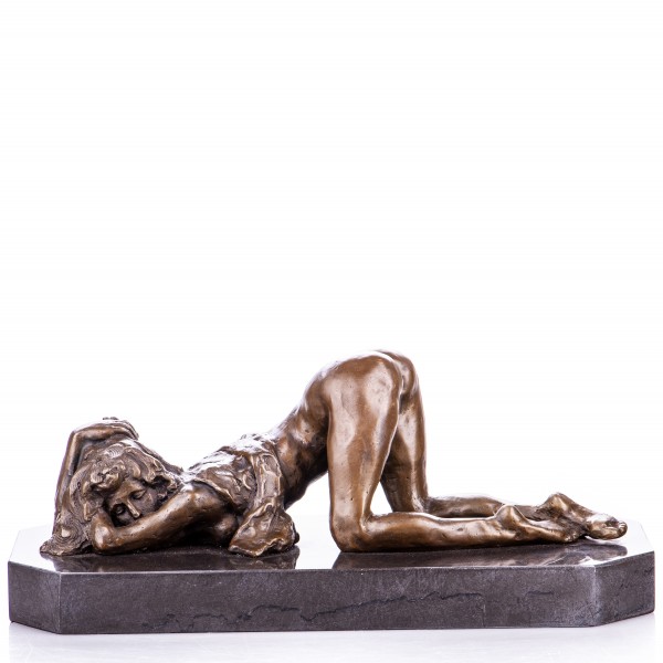 Erotische Bronzefigur Weiblicher Akt YB336