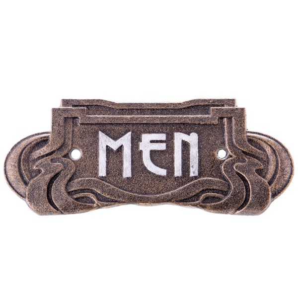 Jugendstil Gusseisen Türschild "Men" GU121