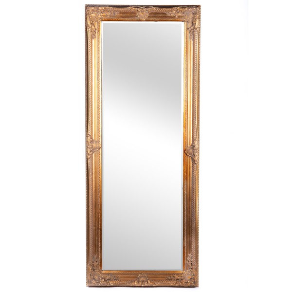 Barockspiegel mit Holzrahmen und Spiegel mit Facettenschliff SP1316