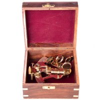 Messing Sextant in Holzbox 099142 Messing Sextant in Holzbox 099142