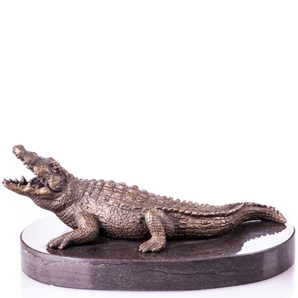 Bronzefigur Krokodil YB386