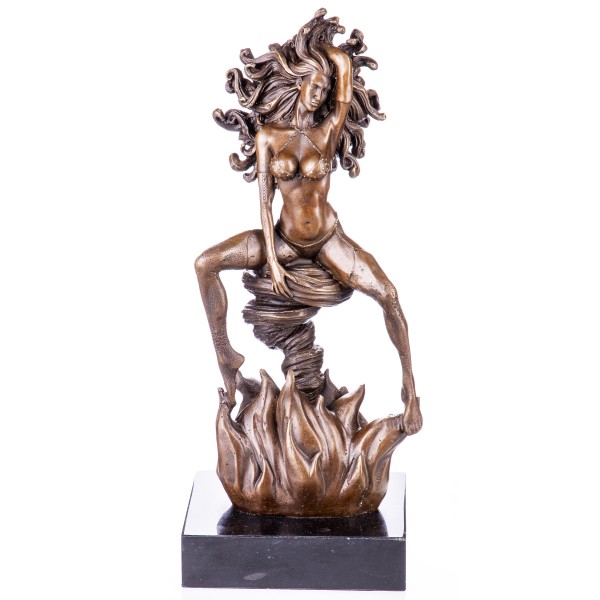 Erotische Bronzefigur Weiblicher Akt YB180