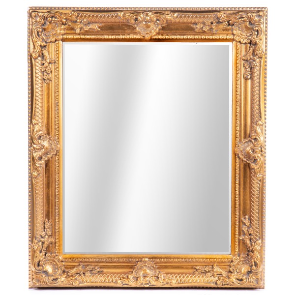Barockspiegel mit Holzrahmen und Spiegel mit Facettenschliff SP1314