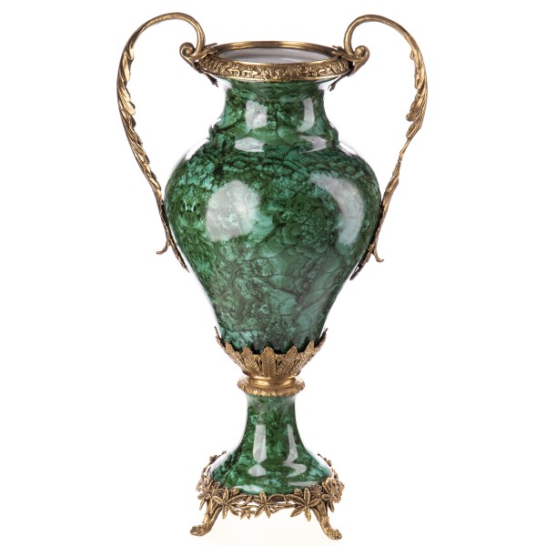 Porzellan mit Bronze Vase HM6386