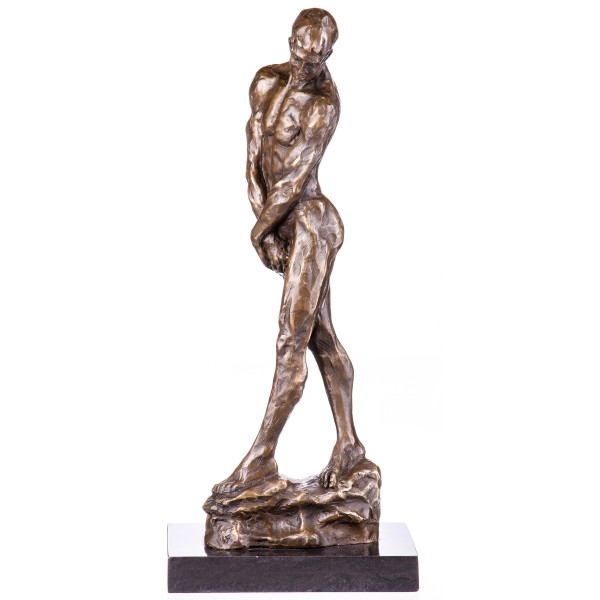 Bronzefigur Männlicher Akt nach Rodin YB107