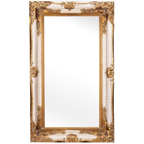 Barockspiegel mit Holzrahmen und Spiegel mit Facettenschliff SP1290