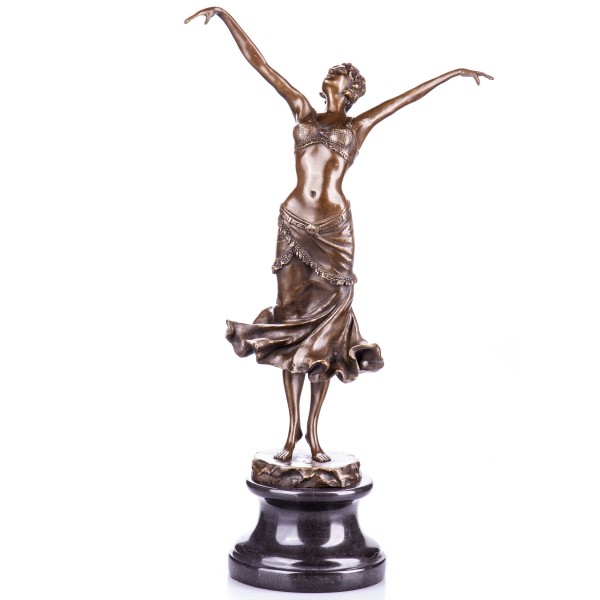Art Deco Bronzefigur Tänzerin nach D.H.Chiparus YB445