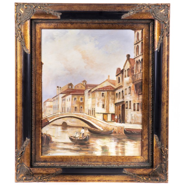 Ölgemälde mit Rahmen "Venedig" GE1212-40x50