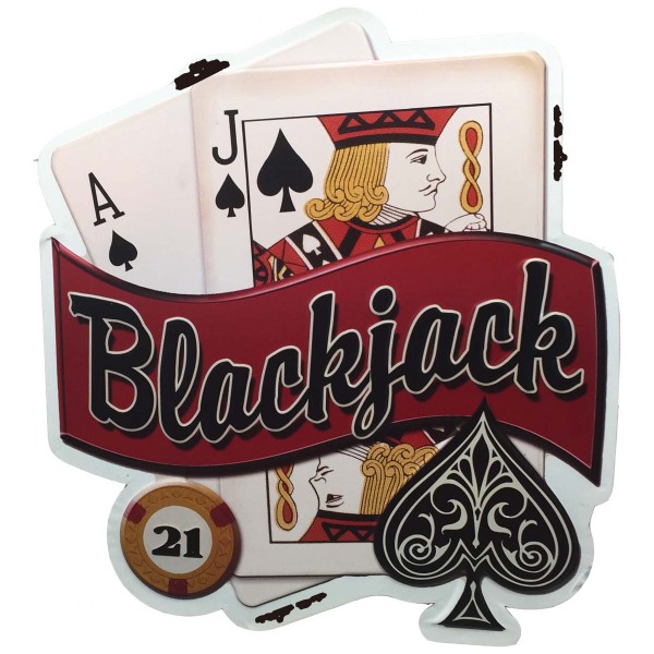 Geprägtes Blechschild "Blackjack" MP119