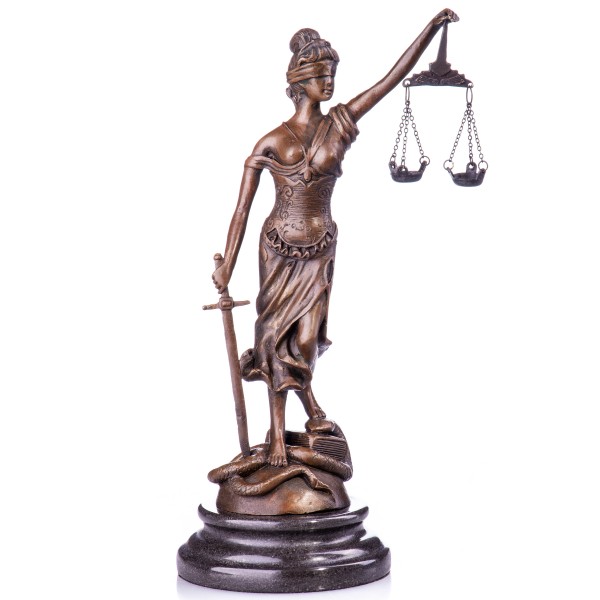 Bronzefigur Justitia YB118
