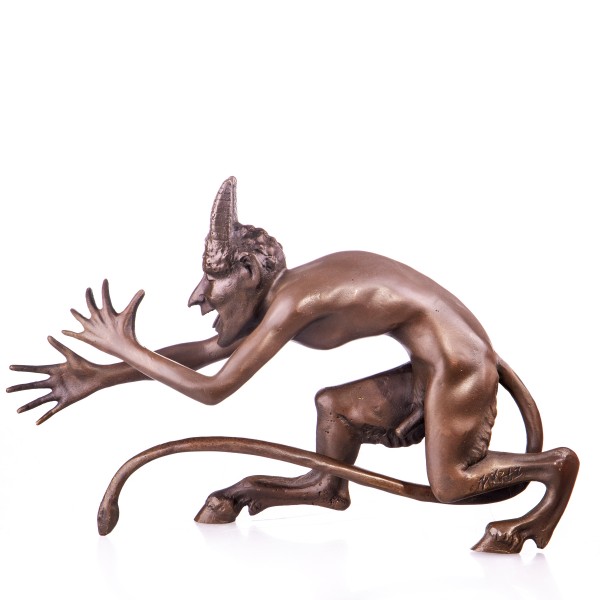 Bronzefigur Wiener Art Nackter Teufel YB134
