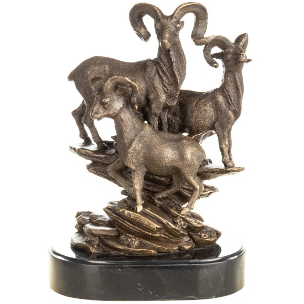 Bronzefigur Steinböcke YB981