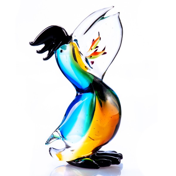 Murano-Stil Glas Pelikan Vogel GL240