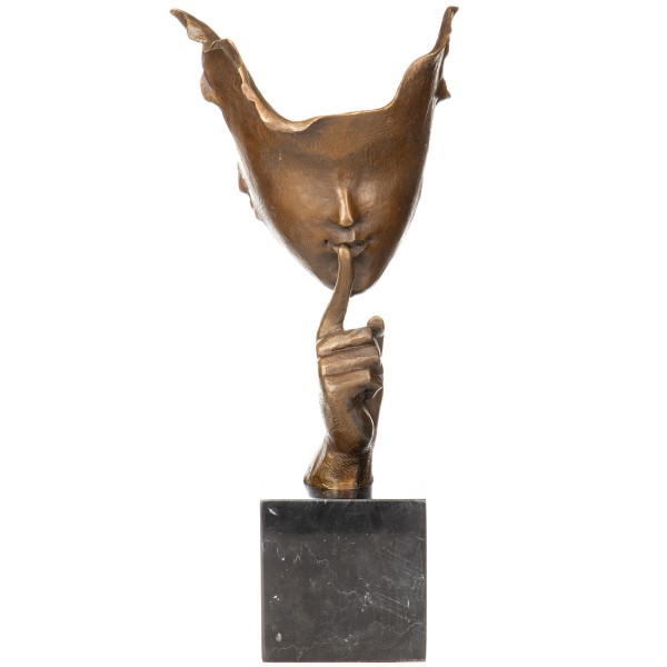 Moderne Bronzefigur Abstraktes Gesicht YB855