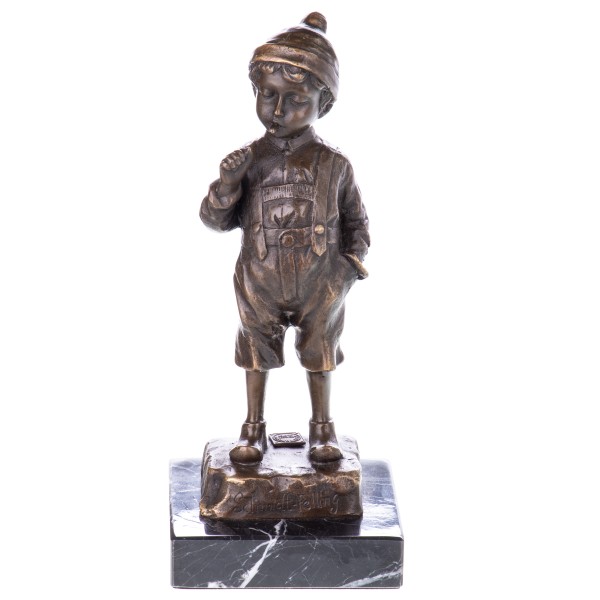 Bronzefigur "Junge mit Cigarette" nach Schmidt-Felling BT292