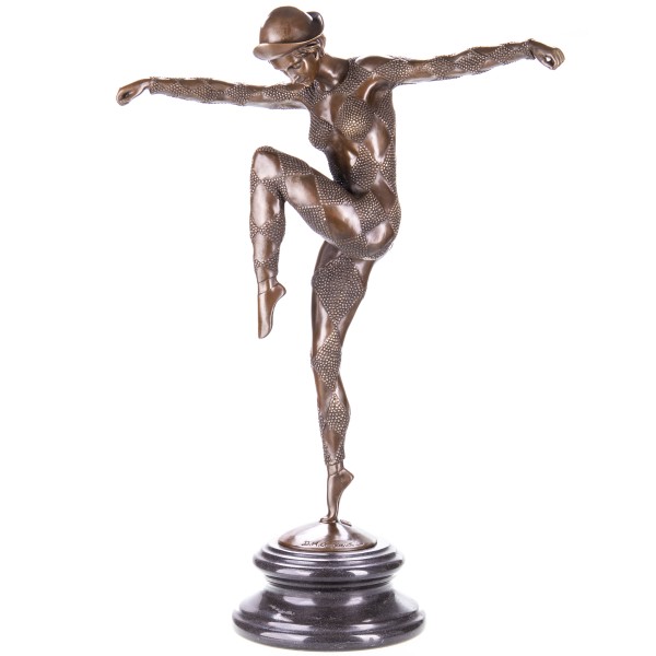 Art Deco Bronzefigur Tänzerin BT222