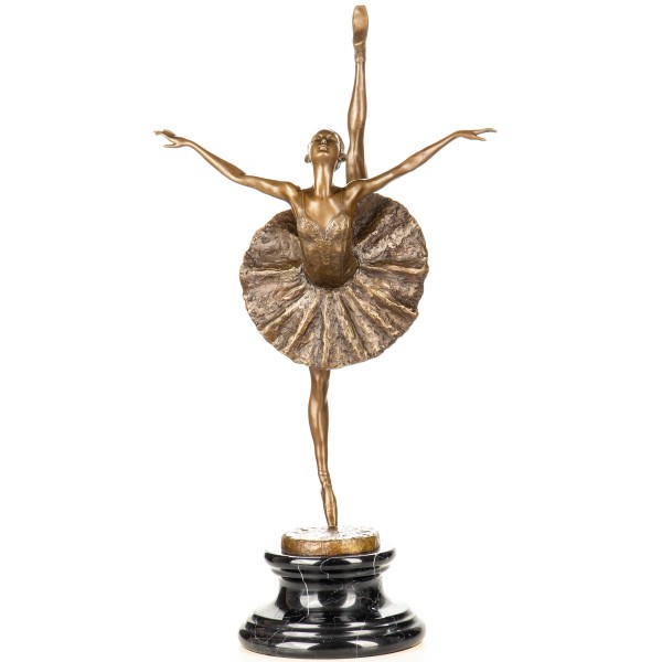 Farbige Bronzefigur Ballerina YB947