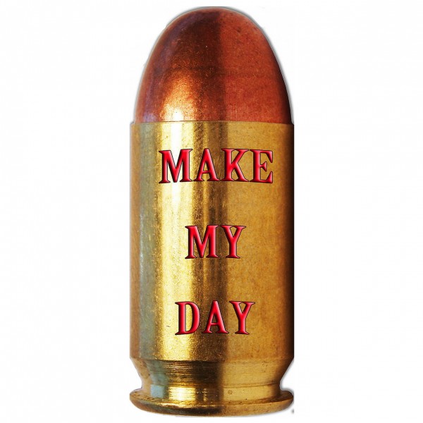 Geprägtes Blechschild "Make My Day" MP147