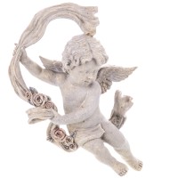 Wandengel handbemalte Polyresinfigur TM366 Wandengel handbemalte Polyresinfigur TM366