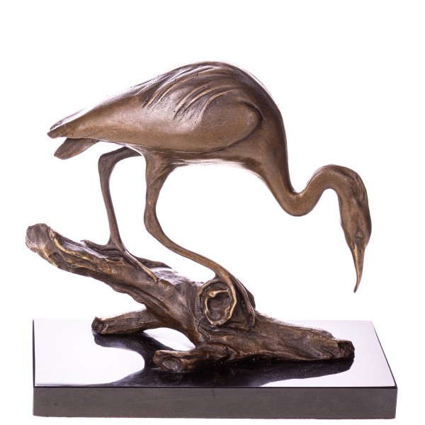 Bronzefigur Reiher YB739