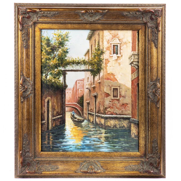Ölgemälde mit Rahmen "Venedig" GE1202-40x50