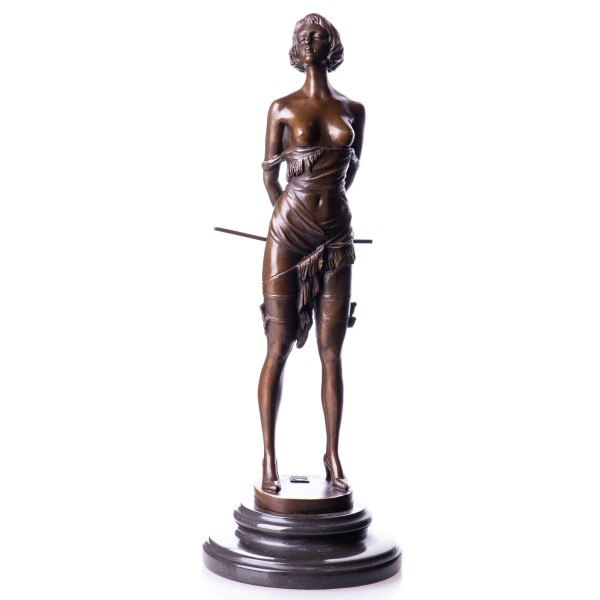 Erotische Bronzefigur Weiblicher Akt BT585