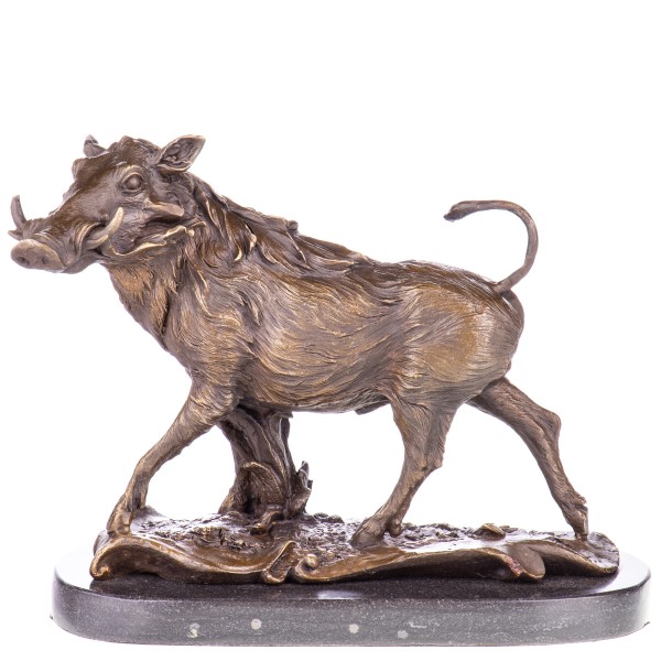 Bronzefigur Warzenschwein YB601