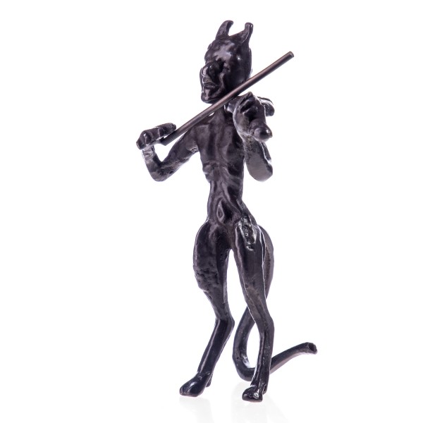 Bronzierte Kupferfigur Teufel mit Geige WB1003
