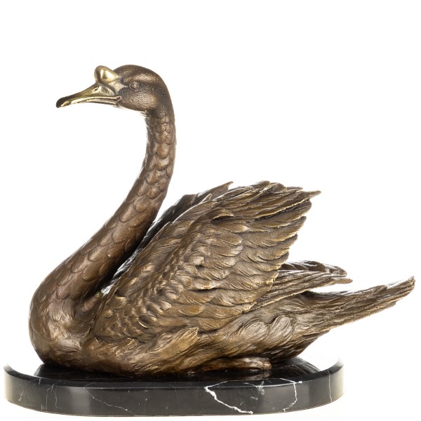Bronzefigur Schwan YB1002