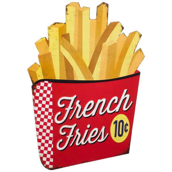 Geprägtes Blechschild French Fries MP102