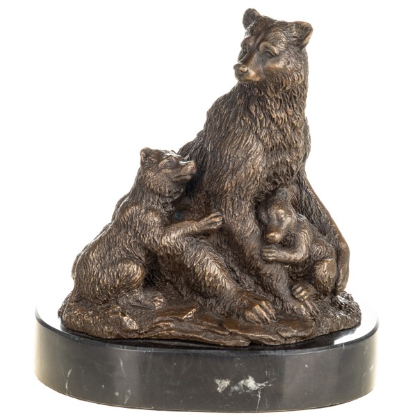 Bronzefigur Bärenfamilie YB950