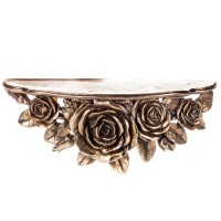 Polyresin Wandkonsole mit Rosen LF239 Polyresin Wandkonsole mit Rosen LF239